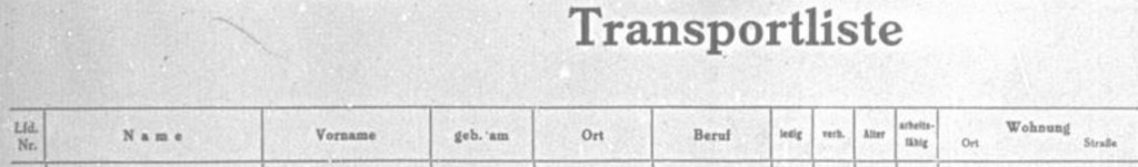 Otto Baer-Transport List 9.12.1942-1