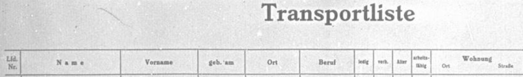 Otto Baer-Transport List 9.12.1942-1