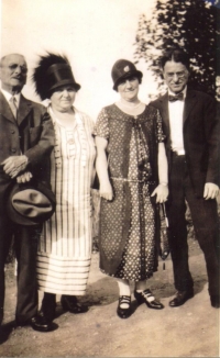 Morris Hambro, Eva Hambro, Sol Mayer and wife                                         