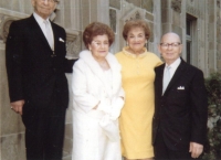 Abraham Mayer, Abe's wife Alma, Isaac Mayer's wife Helen, Ike                                             