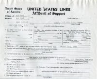 1940 Affidavit front
